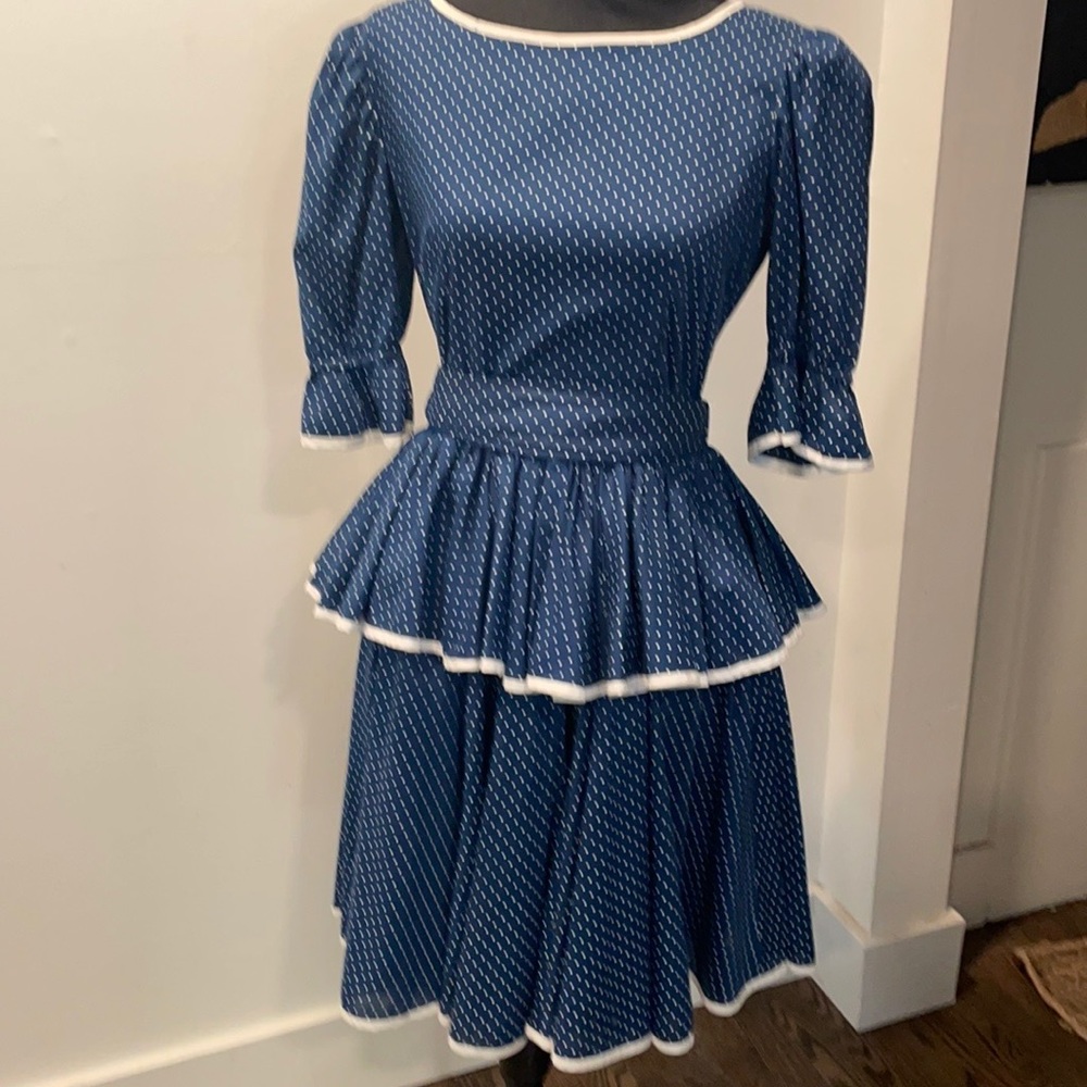 Vintage Square Dance Dress Company polka dot dress. Size 6-8